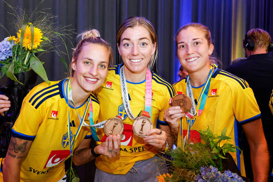 Nathalie Björn, Linda Sembrant and Filippa Angeldahl of