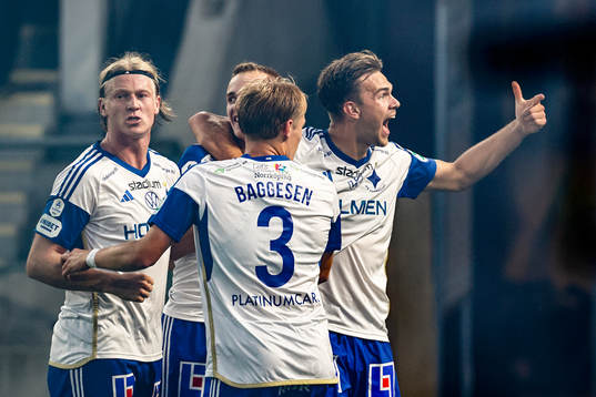 IFK Norrköpings Marcus Baggesen, Daniel Fritz Eid, Victor