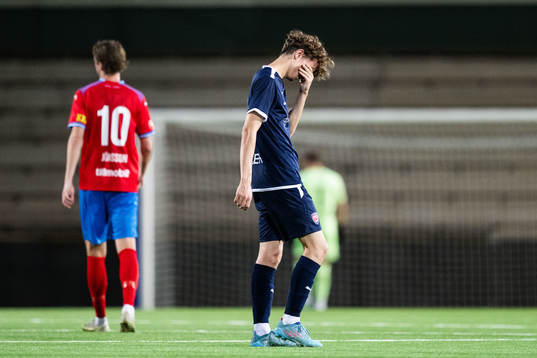 FC Rosengårds Melker Carlsson deppar