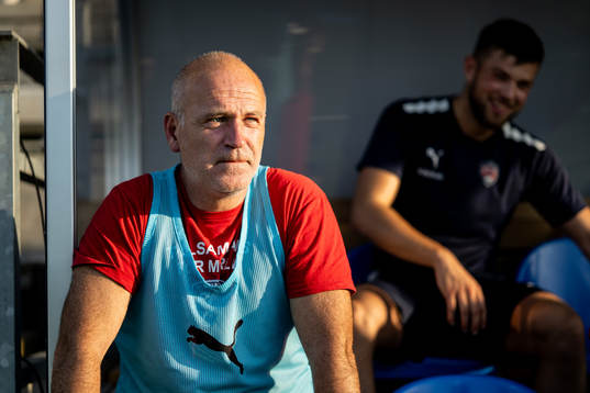 FC Rosengårds tränare Halda Kabil fotbollsmatchen i