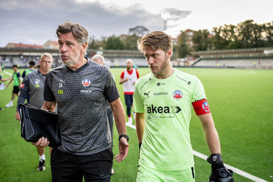 Helsingborgs målvaktstränare Sven Andersson och målvakt