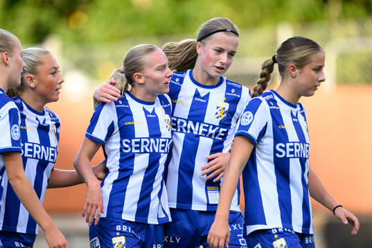 IFK Göteborgs Felicia Holmberg och Emma Broddheimer jublar