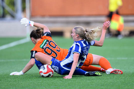 IFK Göteborgs Felicia Holmberg gör 2-0 fotbollsmatchen i