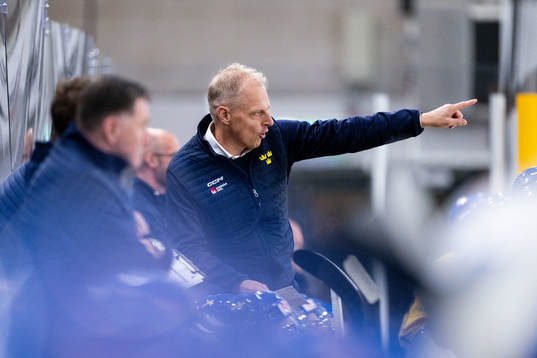 Head coach Magnus Hävelid of Sweden
