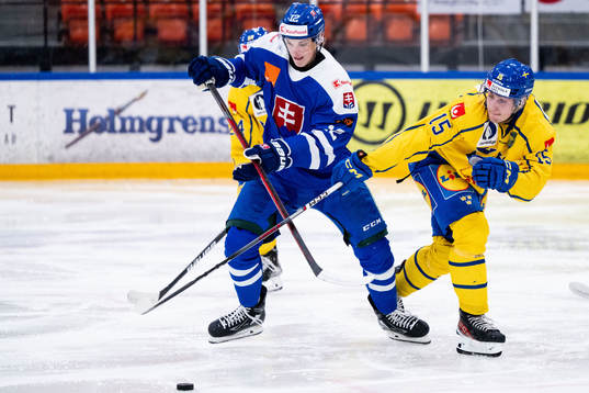 Jakub Kopecký of Slovakia and Freddie Larsson of Sweden