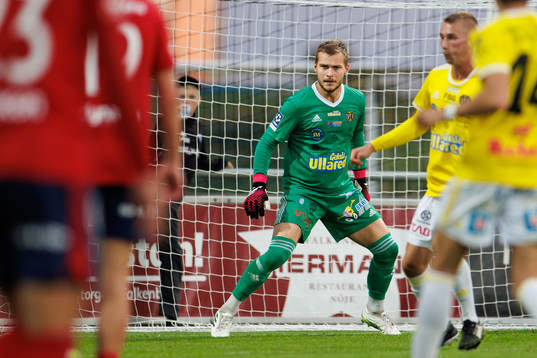 Falkenbergs målvakt Anton Andersson