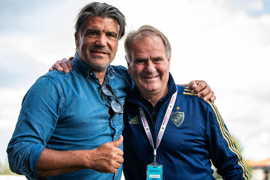Djurgårdens sportchef Bosse Andersson och Pelle Kotschack