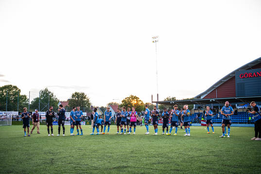 Djurgårdens spelare jublar