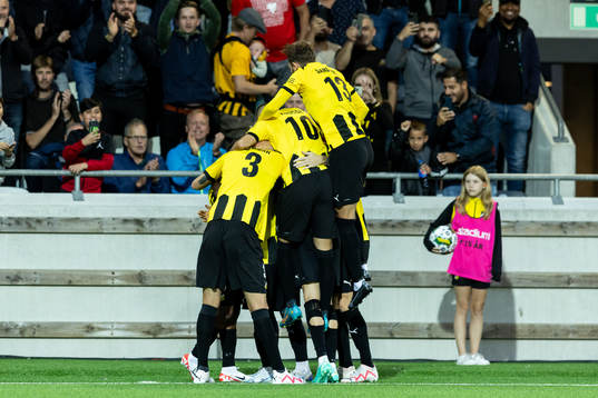 Ibrahim Sadiq of Häcken celebrates