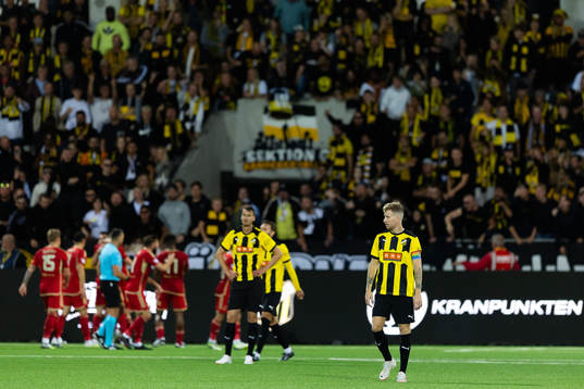 Samuel Gustafson of Häcken looks dejected