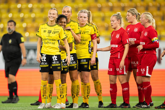 Elfsborgs Linn Sångberg, Vanessa Lopez, Stina Jensen och