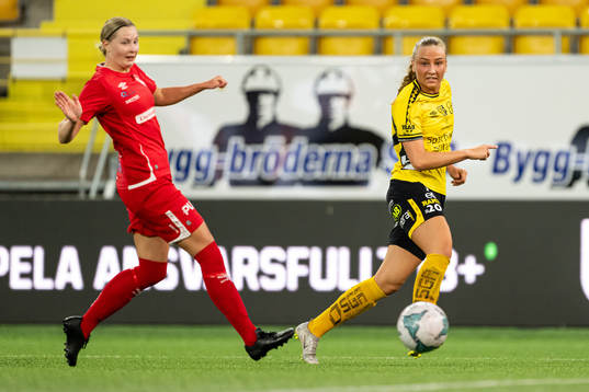 Falköpings Matilda Wallén och Elfsborgs Stina Jensen