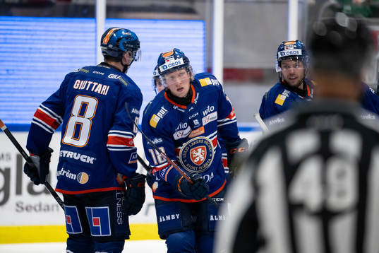 Växjös Marcus Sylvegård jublar
