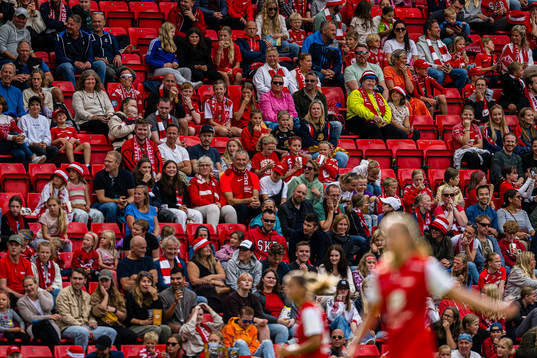 Spectators in the stands