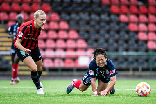 Brommapojkarnas Sara Olai och Linköpings Yuka Momiki