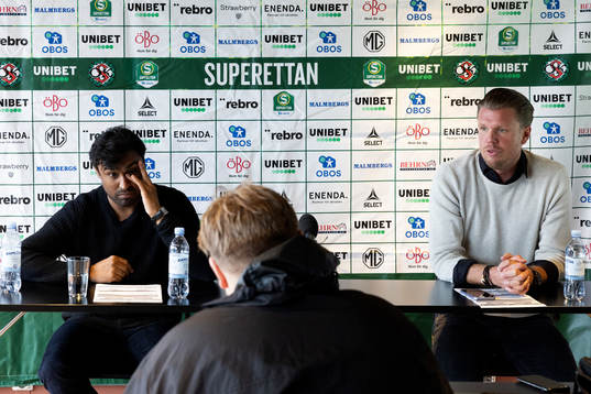 Västerås SKs tränare Kalle Karlsson och Örebros