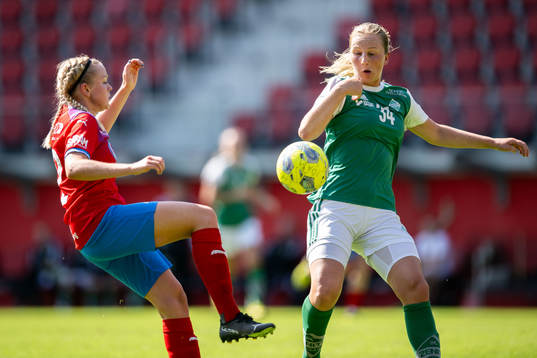 Helsingborgs Agnes Eklöf och IK Zeniths Erica Kellström