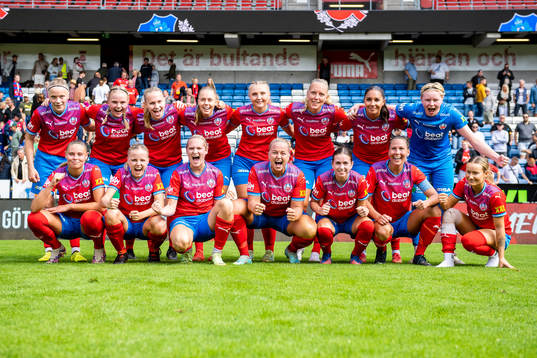 Helsingborgs spelarna jublar