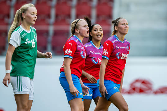 Helsingborgs Agnes Eklöf, Ebba Manglind  och Josefine