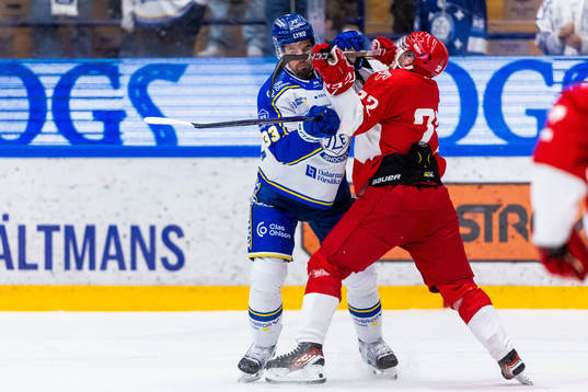 Leksands Eddie Larsson och Moras Philip Schultz