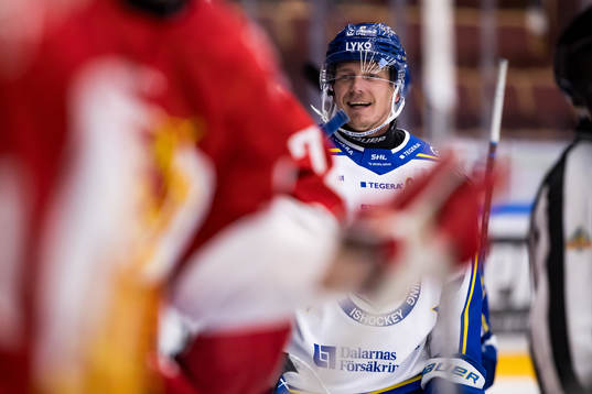 Leksands Patrik Zackrisson jubel