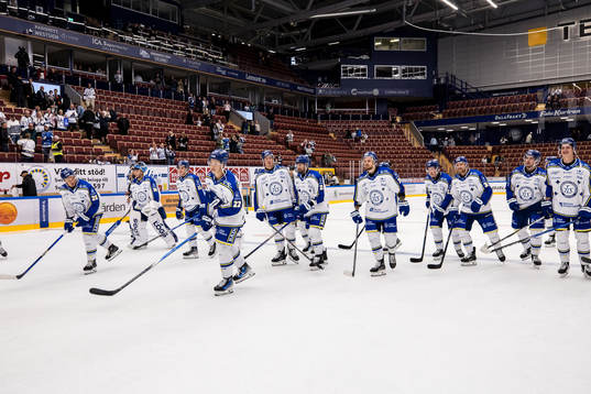 Leksands spelarna jublar