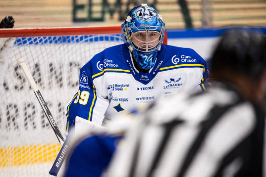 Leksands målvakt Filip Larsson