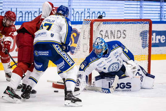 Leksands målvakt Filip Larsson
