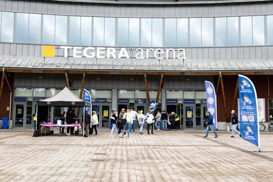 Regera Arena innan ishockeymatchen i träningsmatchen