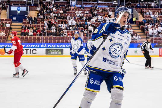 Leksands Anton Johansson jublar