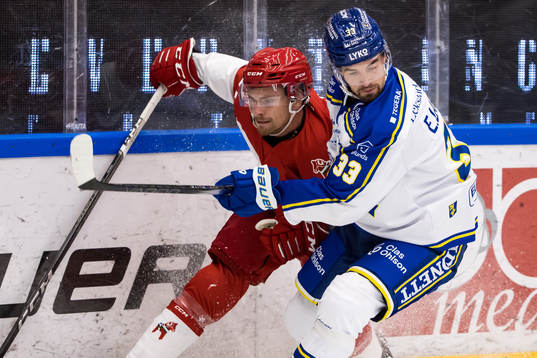 Moras Gustav Willman Borvik och Leksands Eddie Larsson