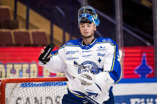 Leksands målvakt Filip Larsson