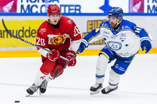 Moras Michael Brandsegg Nygård och Leksands Oskar Lang