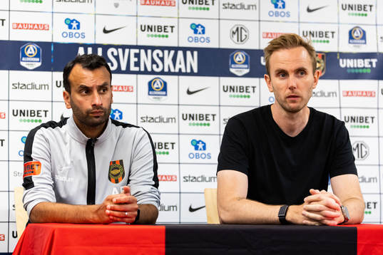 Brommapojkarnas assisterande tränare Andreas Engelmark och