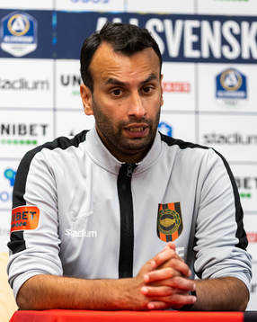 Brommapojkarnas assisterande tränare Andreas Engelmark
