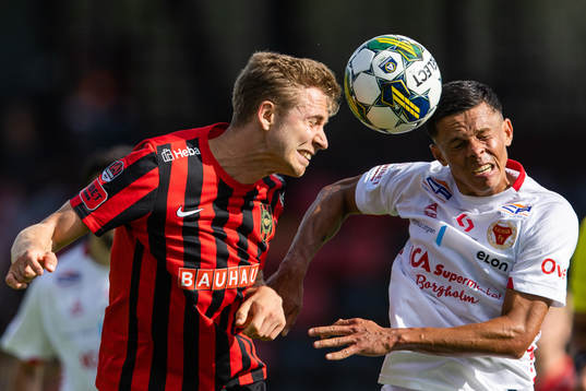 under fotbollsmatchen i Allsvenskan mellan Brommapojkarna