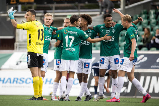 Brages spelarna jublar