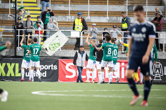 Brages spelarna jublar