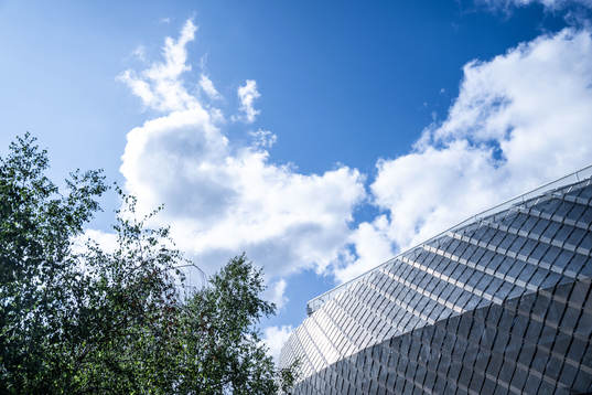 Exteriör vy av Tele2 Arena