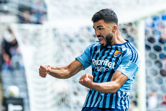 Djurgårdens Musa Qurbanli jublar