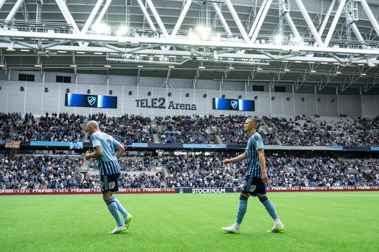 Djurgårdens Marcus Danielson och Piotr Johansson