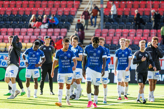 Trelleborgs spelare deppar fotbollsmatchen i Superettan
