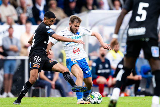 Halmstads Amir Al-Ammari och Värnamos Albion Ademi