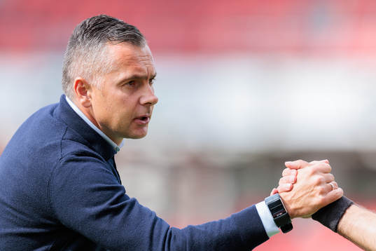 Östers tränare Srdjan Tufegdzic före fotbollsmatchen i
