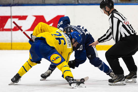Sveriges Eric Nilsson och Finlands Jeremi Virtanen