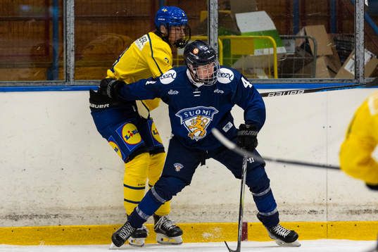 Finlands Aaron Paju och Sveriges William Håkansson