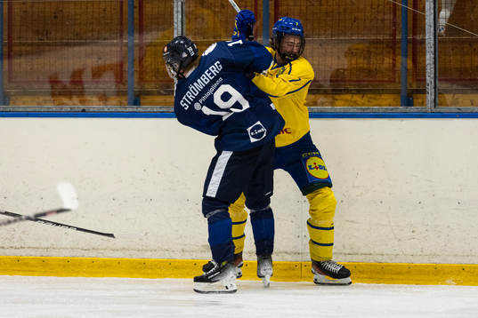 Sveriges Joe Wahlund och Finlands Benjamin Strömberg