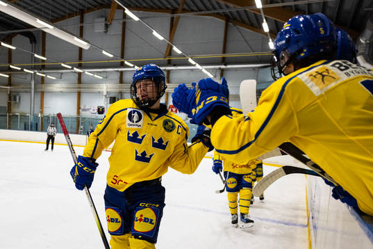 Sveriges Anton Gästrin jublar