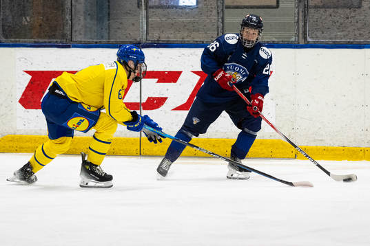 Finlands Lukas Koski och Sveriges Aron Dahlqvist