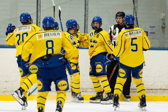 Sveriges Eric Nilsson jublar